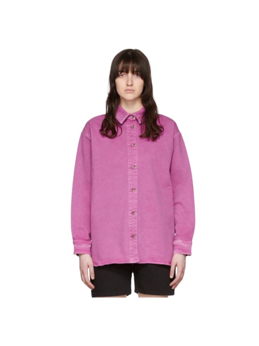 Won Hundred Purple Orchid Zara Heavy Oversized Denim Jacket Top 38 - Picture 11 of 11